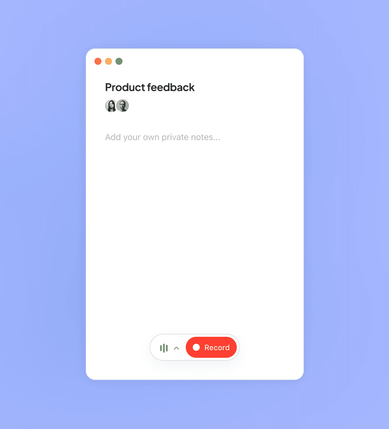Circleback notes interface